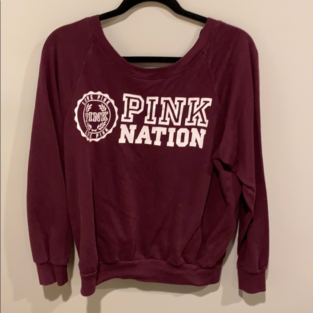 slouchy pink sweater